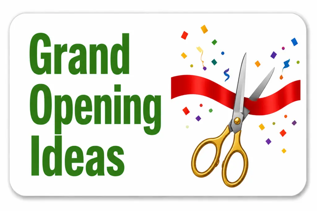 Grand Opening Ideas